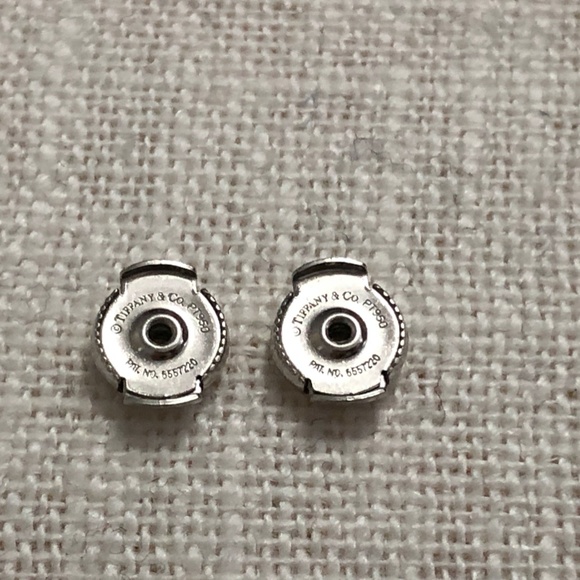 Tiffany & Co. Authentic Diamond and Platinum Victoria Earrings - Picture 5 of 6